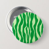 Zebrastreifen - Schatten des Limonen Grüns Button (Vorne & Hinten)