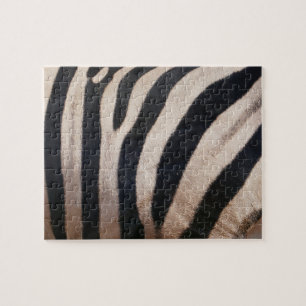 Zebrastreifen Schwarz und Weiß Puzzle