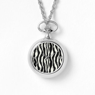 Zebrastreifen - Schwarz-Weiß Armbanduhr