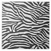 Zebrastreifen schwarz-weiß fliese (Vorderseite)