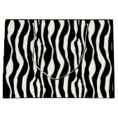 Zebrastreifen - Schwarz-Weiß Große Geschenktüte (Vorderseite)