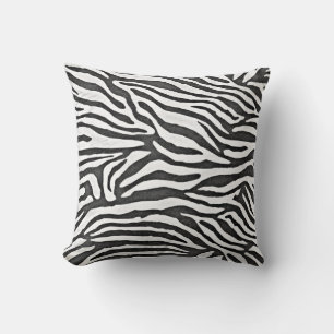 Zebrastreifen schwarz-weiß kissen