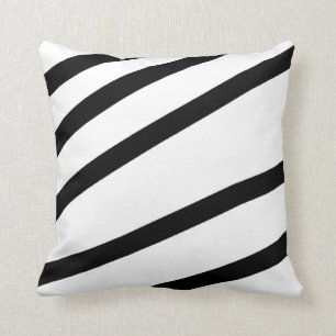 Zebrastreifen Schwarz-Weiß-Kissen Kissen
