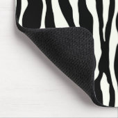 Zebrastreifen - Schwarz-Weiß Mousepad (Ecke)