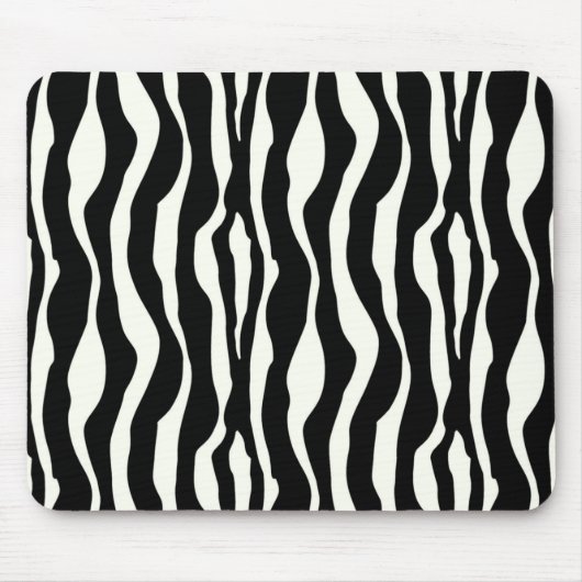 Zebrastreifen - Schwarz-Weiß Mousepad (Vorne)