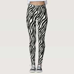 Zebrastreifen - Schwarzweiss Leggings