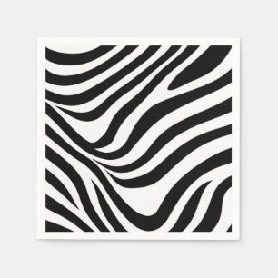 Zebrastreifen Serviette
