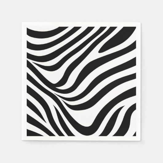 Zebrastreifen Serviette (Vorderseite)