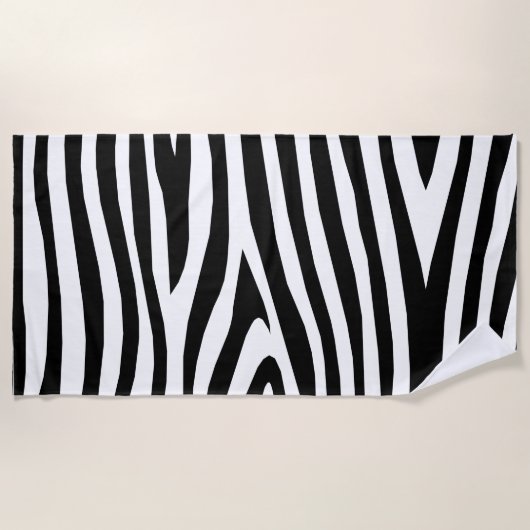Zebrastreifen Strandtuch (Vorderseite)