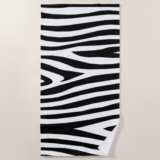 Zebrastreifen Strandtuch (Vorderseite)