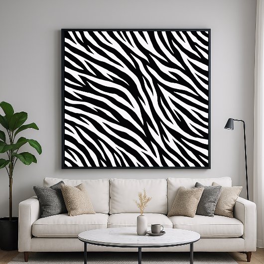 Zebrastreifen Tiermuster Poster