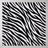 Zebrastreifen Tiermuster Poster (Vorne)
