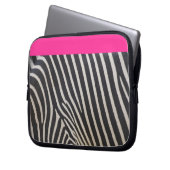 Zebrastreifen und rosa laptopschutzhülle (Vorderseite Links)
