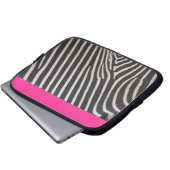Zebrastreifen und rosa laptopschutzhülle (Vorne Knopf)