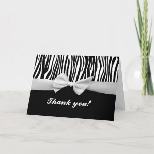 Zebrastreifen & weißes Band Grafik Dankeskarten Dankeskarte