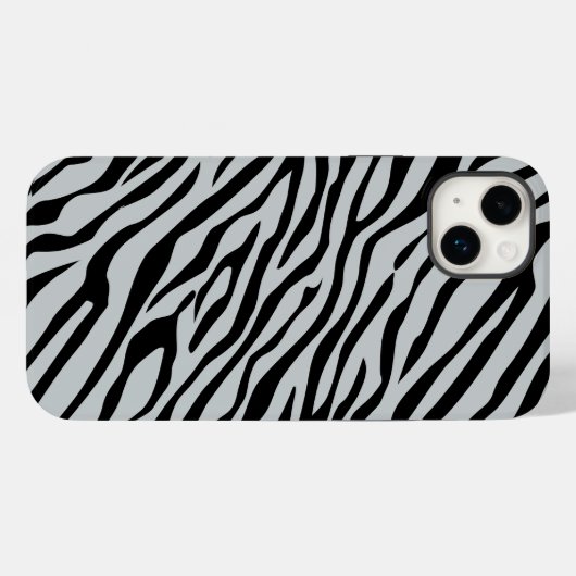 Zebrastreifen Zebrastreifen Klicken Sie auf Grau Case-Mate iPhone Hülle (Rückseite (Horizontal))