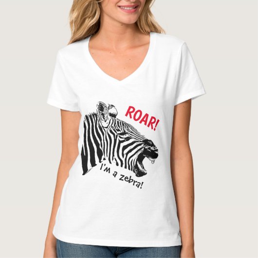 Zebraversion T-Shirt (Vorderseite)