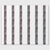 Zebrazebras-Afrikaner-Streifen Geschenkpapier (Flach)