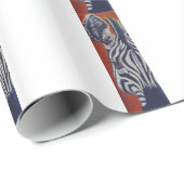 Zebrazebras-Afrikaner-Streifen Geschenkpapier (Rolleneckpunkt)
