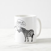 ZEBRE HUMOUR CODE QR DROL KAFFEETASSE (VorderseiteRechts)