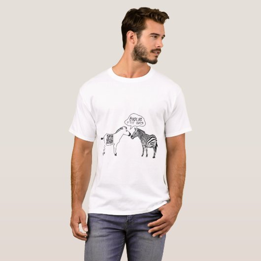 ZEBRE HUMOUR CODE QR DROL T-Shirt (Vorne ganz)