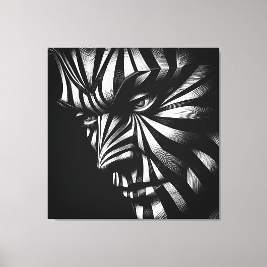 Zebrine Leinwanddruck (Vorderseite)