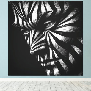 Zebrine Leinwanddruck