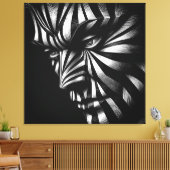 Zebrine Leinwanddruck (Insitu (Wohnzimmer))