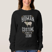 Zebu Cow Brahman Bull Cattle Mini Sweatshirt (Vorderseite)