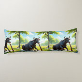 Zebu Meadow Serenade Body Pillow Seitenschläferkissen (Rückseite)