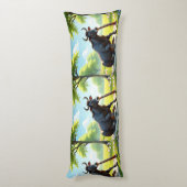 Zebu Meadow Serenade Body Pillow Seitenschläferkissen (Rückseite (Vertikal))