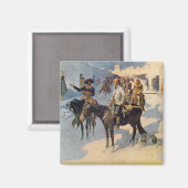 Zebulon Pike Entering Santa Fe Magnet (Vorderseite/Rückseite)