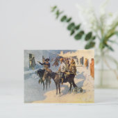 Zebulon Pike Entering Santa Fe Postkarte (Stehend Vorderseite)