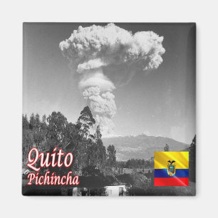 zEC007 QUITO, Pichincha, Ecuador, Amerika, Kühlsch Magnet