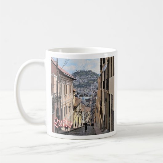 zEC009 QUITO, Altstadt, Amerika, Kaffeetasse (Links)