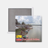 zEC011 FRANCISCO DE ORELLANA, Ecuador, Kühlschrank Magnet (Vorderseite/Rückseite)