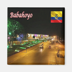 zEC022 BABAHOYO in Night, Ecuador, Amerika, Kühlsc Magnet