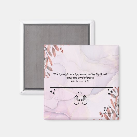 Zech 4:6 magnet (Vorderseite/Rückseite)