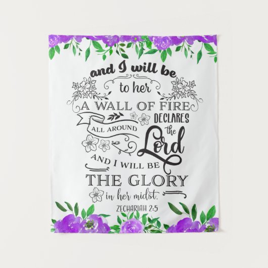 Zechariah 2:5 wandteppich (Vorderseite)