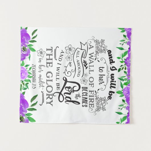 Zechariah 2:5 wandteppich (Vorderseite (Horizontal))