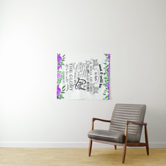 Zechariah 2:5 wandteppich (Beispiel (Horizontal))