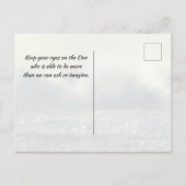 Zechariah 4:6 durch Mein Geist spricht der Herr, d Postkarte (Rückseite)