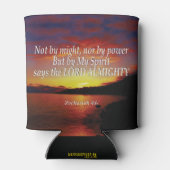 Zechariah 4:6 KEINE Inspirationsquelle Dosenkühler (Rückseite)