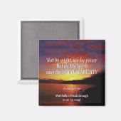 Zechariah 4:6 KEINE Personalisierte, kundenspezifi Magnet (Vorderseite/Rückseite)