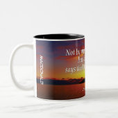 Zechariah 4:6 KEINE Personalisierte Schrift Zweifarbige Tasse (Links)
