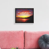 Zechariah 4:6 NICHT MÖGLICH NOCH MIT DEM POWER Chr Leinwanddruck (Insitu (Wohnzimmer))