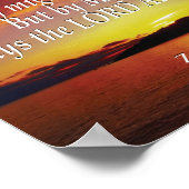 Zechariah 4:6 NICHT MÖGLICH NOCH MIT DEM POWER Chr Poster (Ecke)