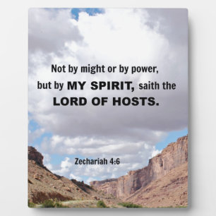 Zechariah 4:6 Weder durch Macht noch durch Power.. Fotoplatte