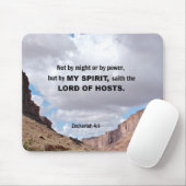 Zechariah 4:6 Weder durch Macht noch durch Power.. Mousepad (Mit Mouse)