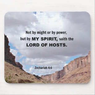 Zechariah 4:6 Weder durch Macht noch durch Power.. Mousepad